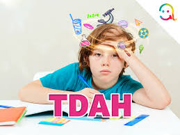 imagem de criança com sigla TDAH